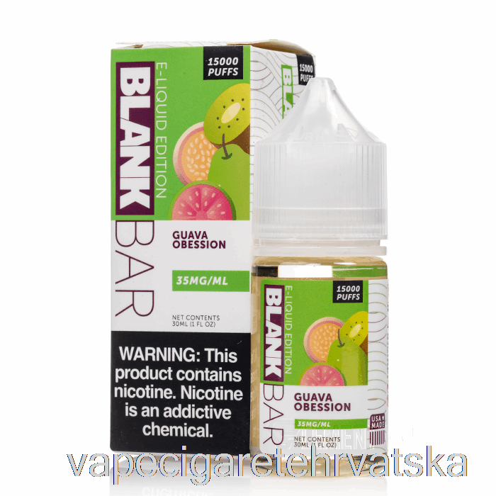 Vape Hrvatska Guava Obsession - Blank Bar Soli - 30ml 35mg